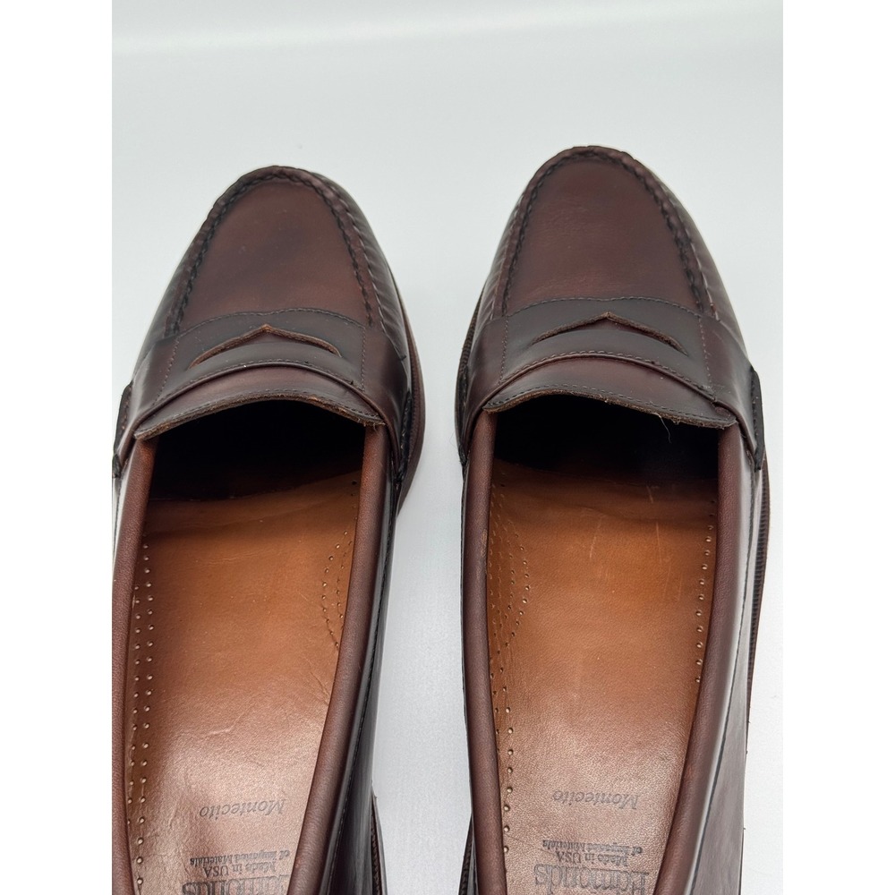 Allen Edmonds Penny Loafers Brown Leather Slip-On Shoes Men's Size 13B USA Made - Picture 11 of 15